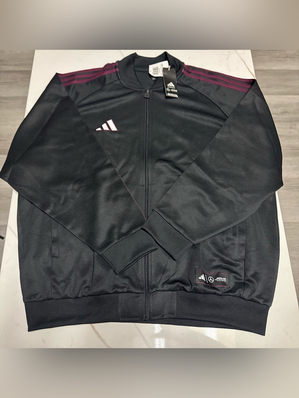 Adidas Mercedes AMG Petronas F1 Team Men’s L Track Jacket Burgundy KG4798 NWT